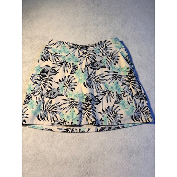 Tommy Bahama Pants - Tommy Bahama Golf Skort Womens Large Tropical Palm Floral Blue Teal Athletic Ski